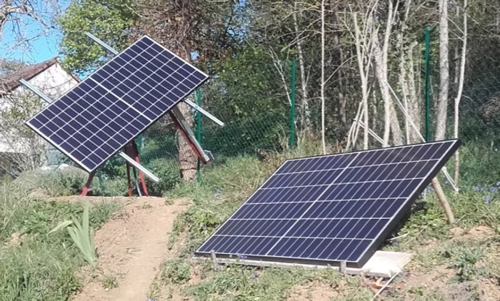 Panneaux solaires poses