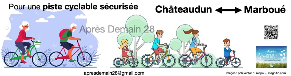 Banderole Piste Cyclable Marboué-Chateaudun
